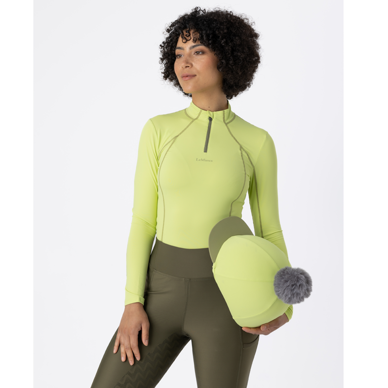 LeMieux Pom Pom Hat Silk - Kiwi-2